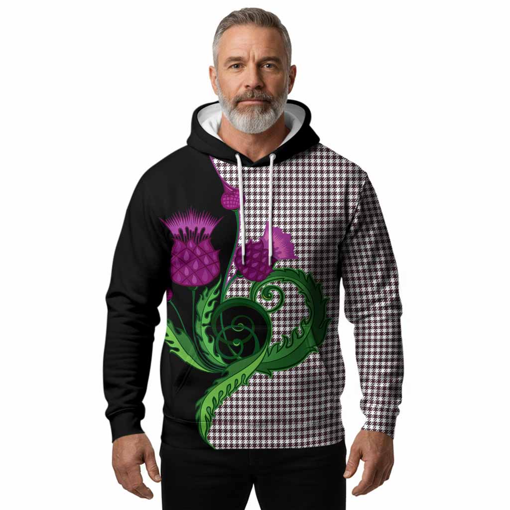 Shepherd Tartan Hoodie Traditional Scottish Thistle