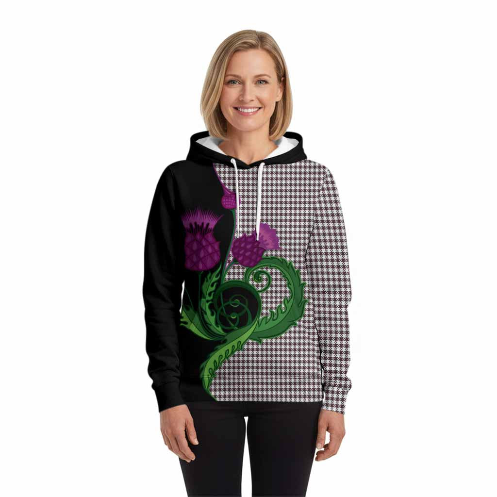 Shepherd Tartan Hoodie Traditional Scottish Thistle