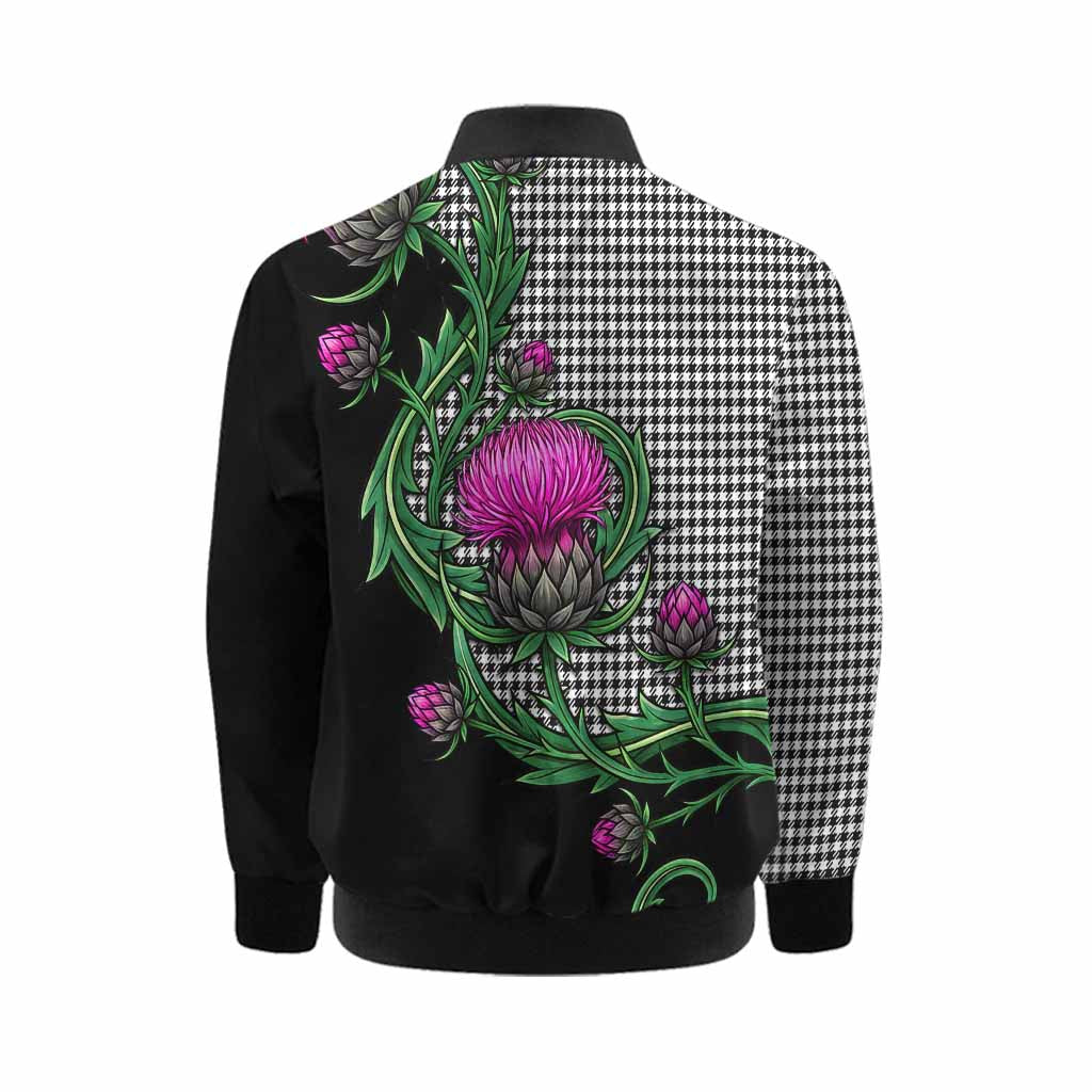 Shepherd Tartan Kid Bomber Jacket Resilient Scottish Thistle Kid - Tartan Vibes Clothing