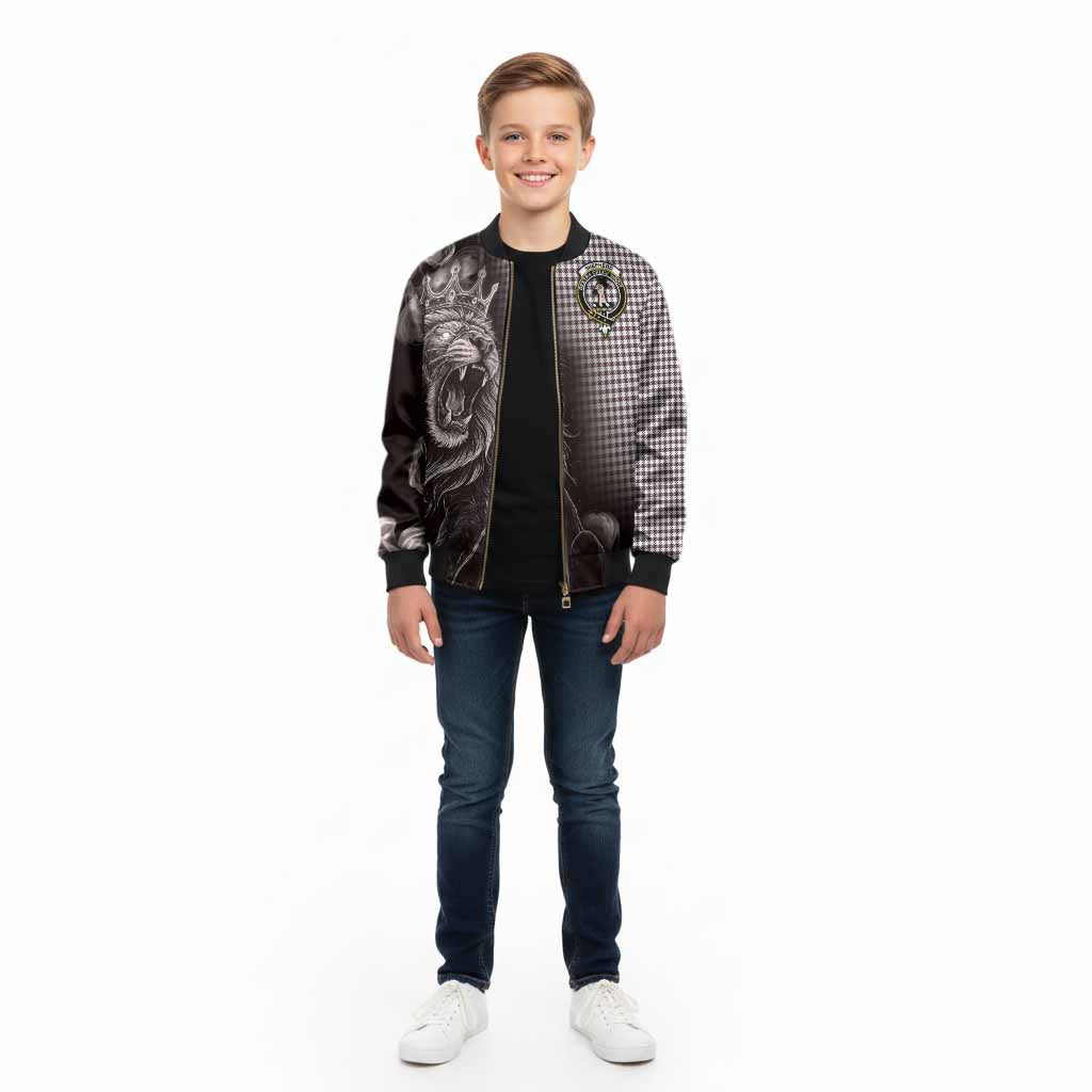 Shepherd Tartan Kid Bomber Jacket Roaring Lion Heritage