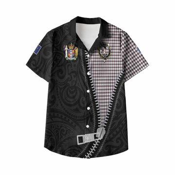 Shepherd Tartan Kid Hawaiian Shirt New Zealand Pattern Unique Zipper Stylized
