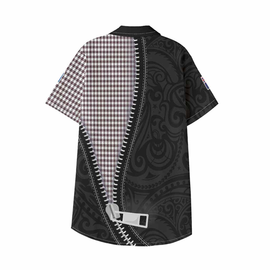 Shepherd Tartan Kid Hawaiian Shirt New Zealand Pattern Unique Zipper Stylized