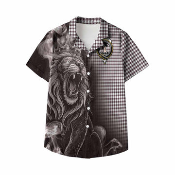 Shepherd Tartan Kid Hawaiian Shirt Roaring Lion Heritage