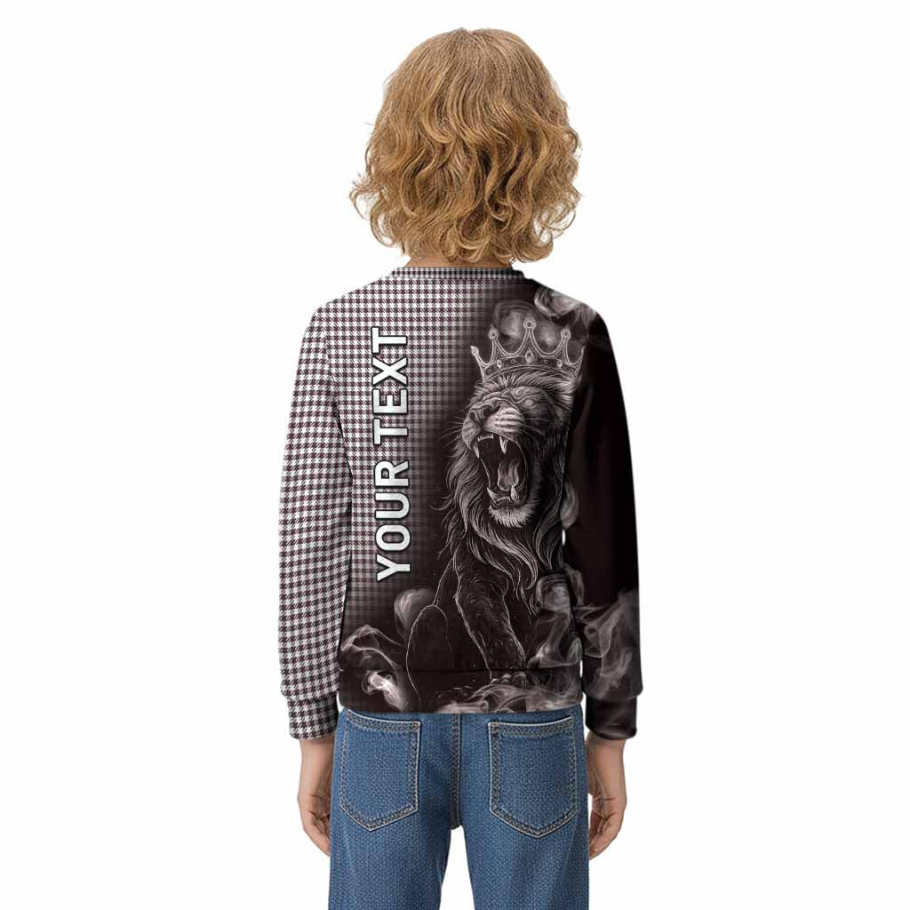 Shepherd Tartan Kid Knitted Sweatshirt Roaring Lion Heritage
