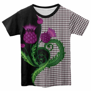 Shepherd Tartan Kid T-shirt Traditional Scottish Thistle