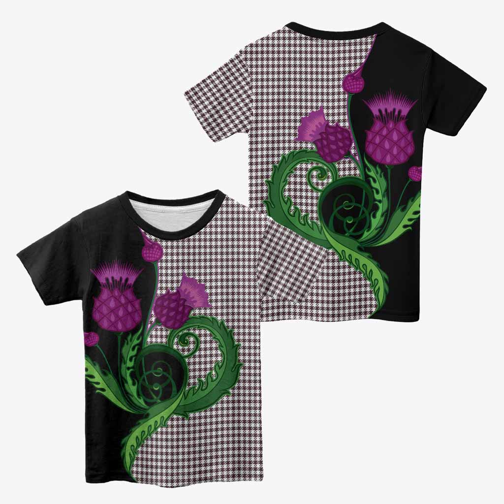 Shepherd Tartan Kid T-shirt Traditional Scottish Thistle