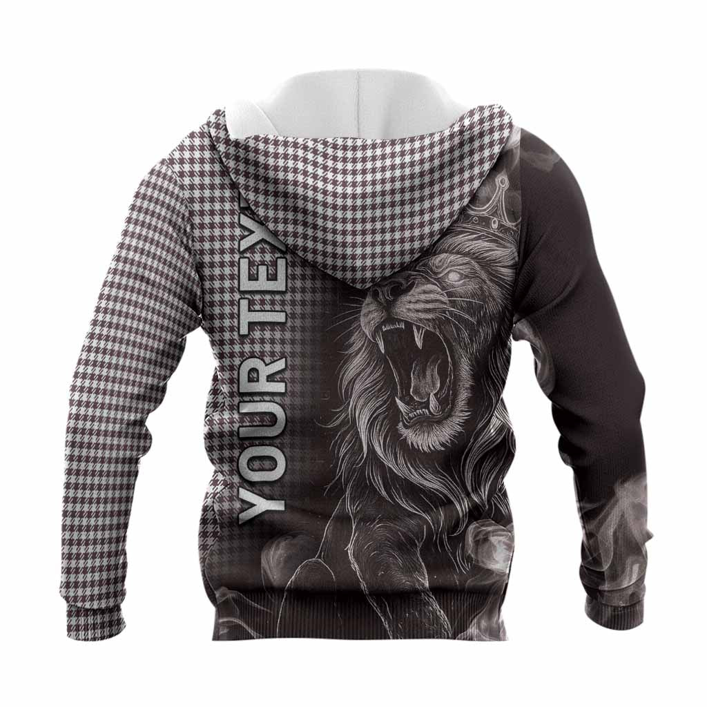 Shepherd Tartan Knitted Hoodie Roaring Lion Heritage