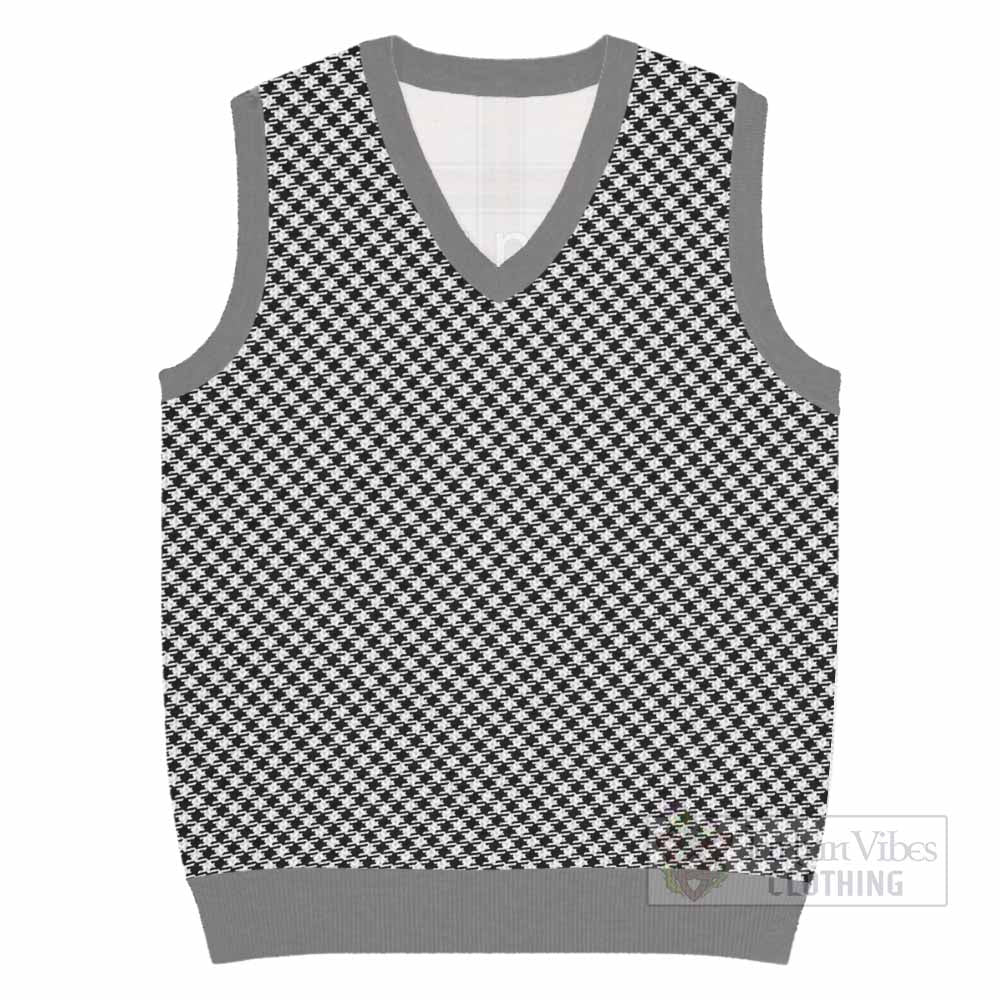 Shepherd Tartan  Knitted V-Neck Vest Cross Style