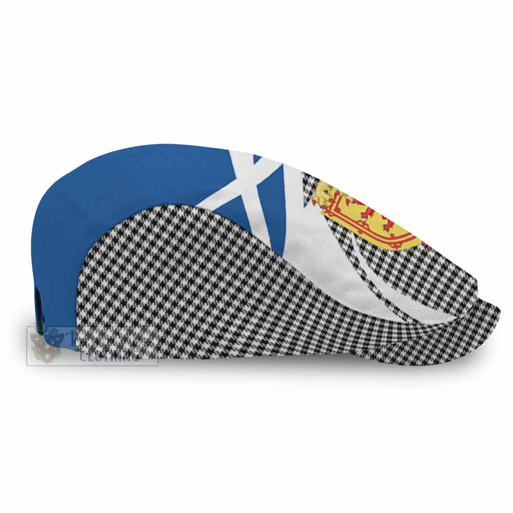 Shepherd Tartan Lion Rampant Flat Cap, Jeff Cap Classic Scottish Style