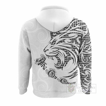 Shepherd Tartan Lion Roar Hoodie Alba Gu Brath with Celtic Motifs