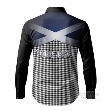 Shepherd Tartan Long Sleeve Button Shirts Alba Gu Brath Unicorn Crest
