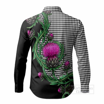 Shepherd Tartan Long Sleeve Button Shirts Resilient Scottish Thistle
