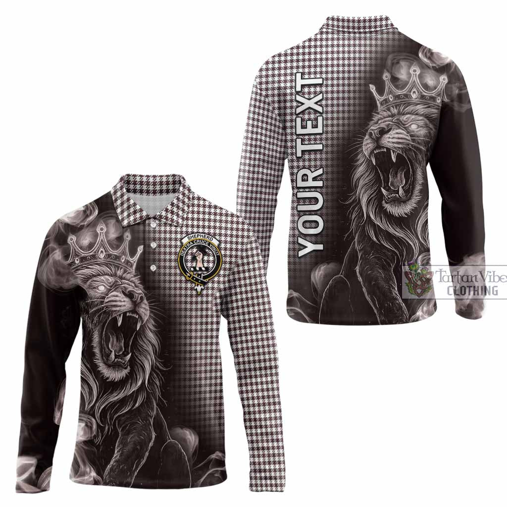 Shepherd Tartan Long Sleeve Polo Shirt Roaring Lion Heritage