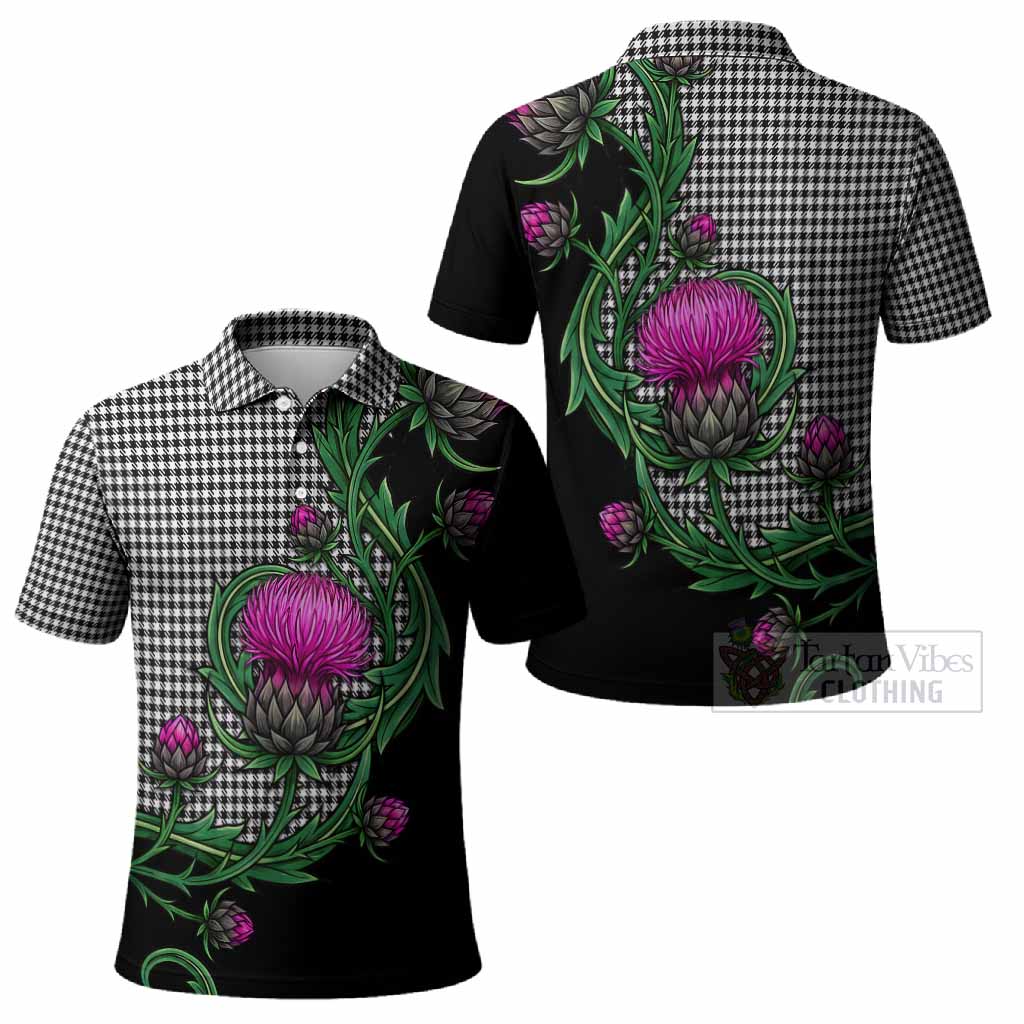 Shepherd Tartan Polo Shirt Resilient Scottish Thistle