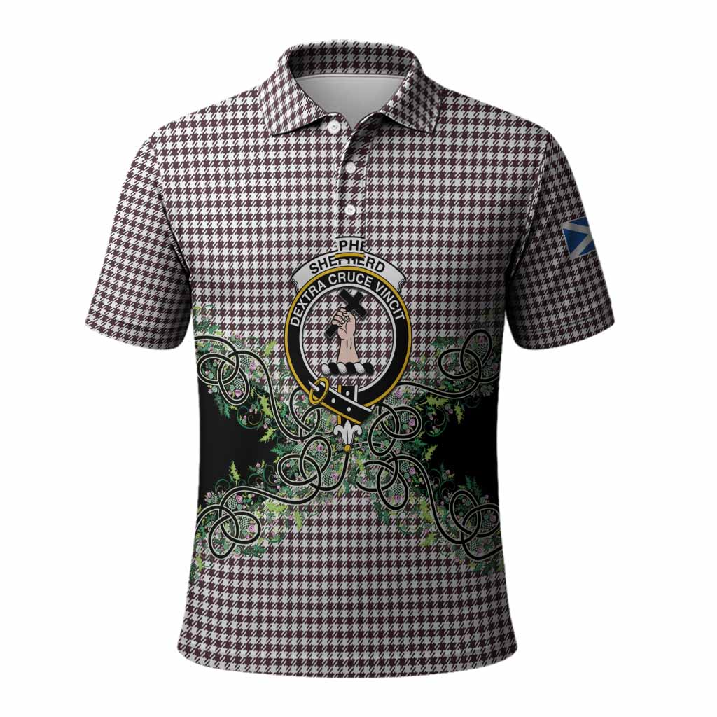 Shepherd Tartan Polo Shirt Thistle Scottish Spirit