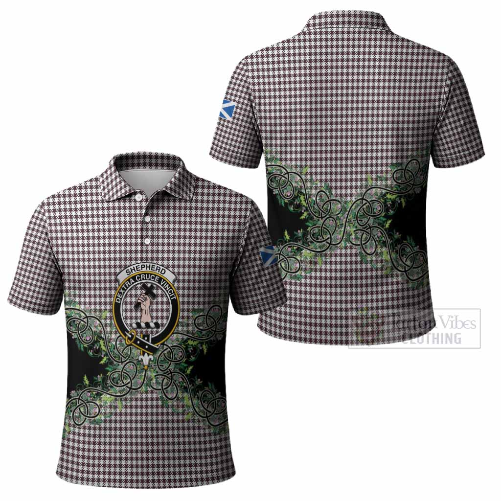 Shepherd Tartan Polo Shirt Thistle Scottish Spirit