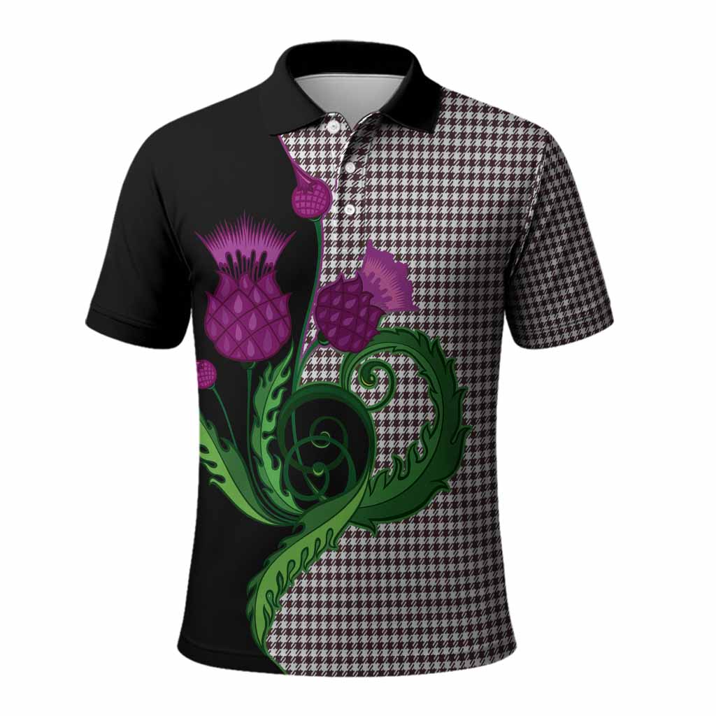 Shepherd Tartan Polo Shirt Traditional Scottish Thistle
