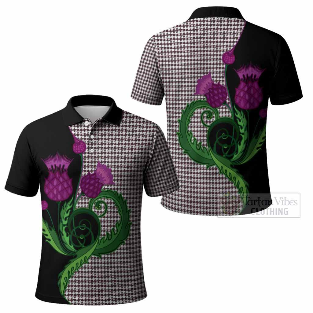 Shepherd Tartan Polo Shirt Traditional Scottish Thistle