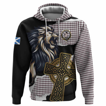 Shepherd Tartan Scottish Hoodie Lion Celtic Heritage