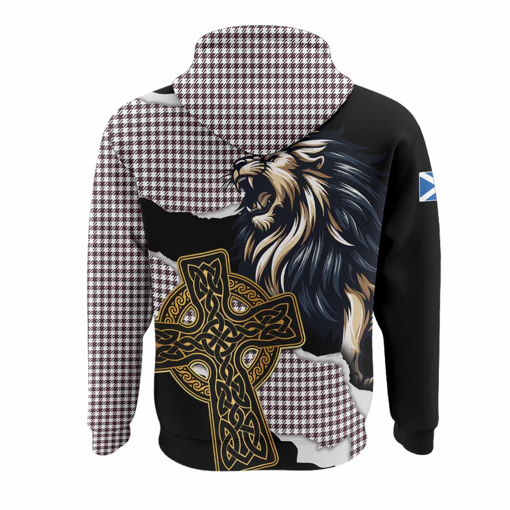 Shepherd Tartan Scottish Hoodie Lion Celtic Heritage