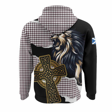 Shepherd Tartan Scottish Hoodie Lion Celtic Heritage