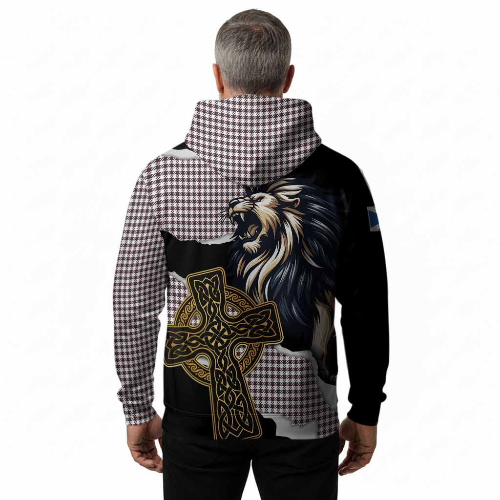 Shepherd Tartan Scottish Hoodie Lion Celtic Heritage