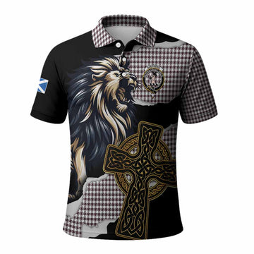 Shepherd Tartan Scottish Polo Shirt Lion Celtic Heritage
