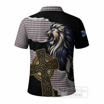 Shepherd Tartan Scottish Polo Shirt Lion Celtic Heritage