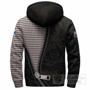 Shepherd Tartan Sherpa Hoodie New Zealand Pattern Unique Zipper Stylized