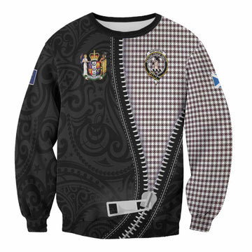 Shepherd Tartan Sweatshirt New Zealand Pattern Unique Zipper Stylized