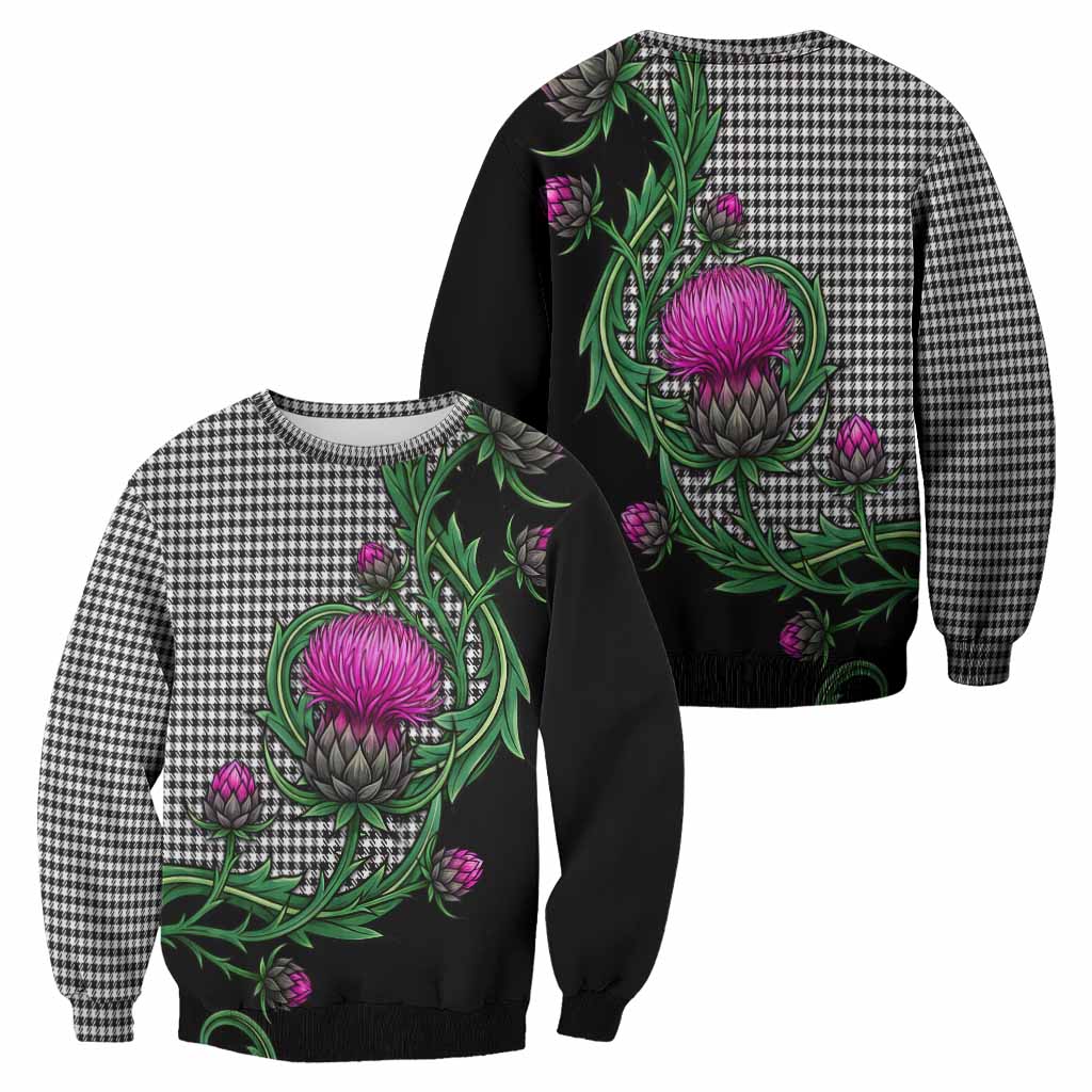 Shepherd Tartan Sweatshirt Resilient Scottish Thistle - Tartan Vibes Clothing