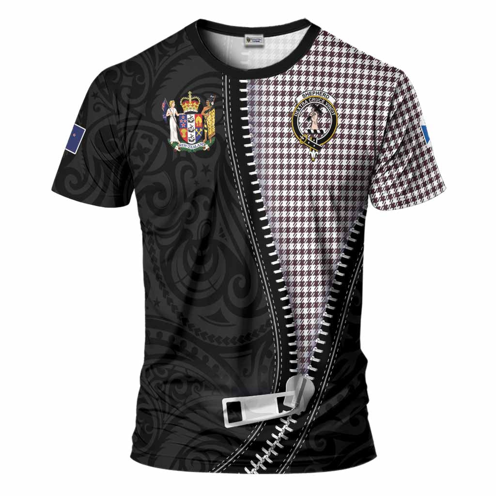 Shepherd Tartan T-Shirt New Zealand Pattern Unique Zipper Stylized