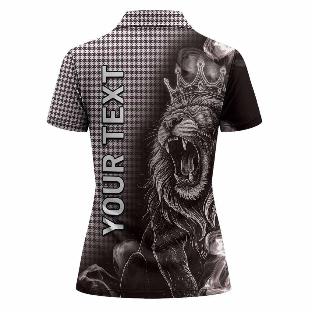 Shepherd Tartan Women Polo Shirt Roaring Lion Heritage