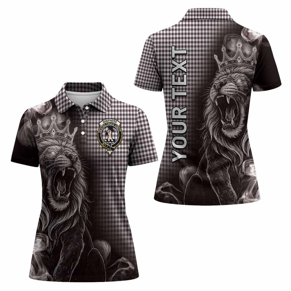 Shepherd Tartan Women Polo Shirt Roaring Lion Heritage