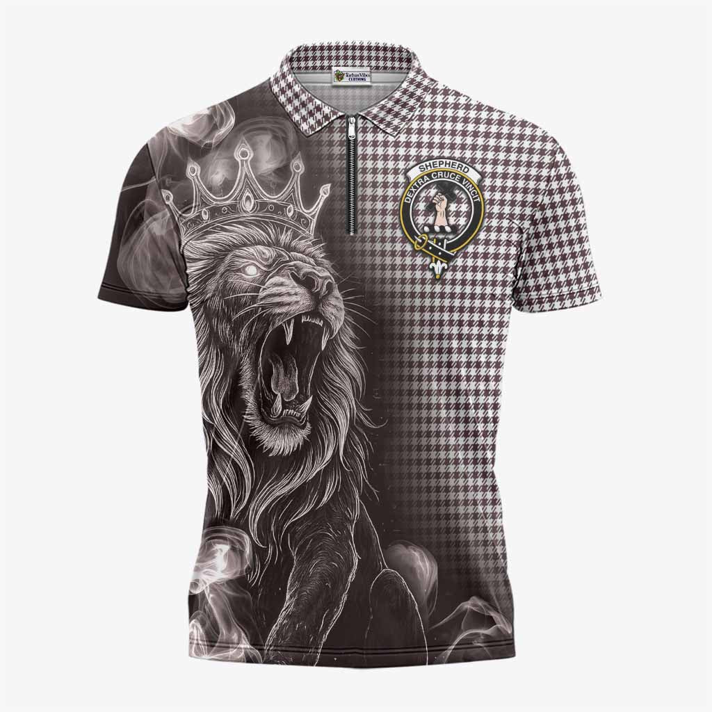 Shepherd Tartan Zipper Polo Shirt Roaring Lion Heritage