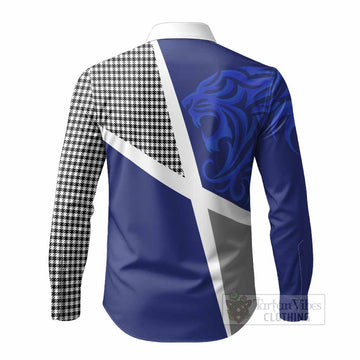 Shepherd The Scottish Football Crest Long Sleeve Button Shirts Lion-Tartan Army