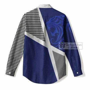 Shepherd The Scottish Football Crest Women Casual Shirt Lion-Tartan Army