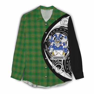 Sheppard Irish Clan Women's Casual Shirt Celtic Circle Style Female - Tartan Vibes Clothing