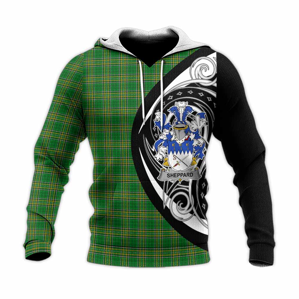 Sheppard Irish Clan Knitted Hoodie Celtic Circle Style Unisex Knitted Pullover Hoodie - Tartan Vibes Clothing