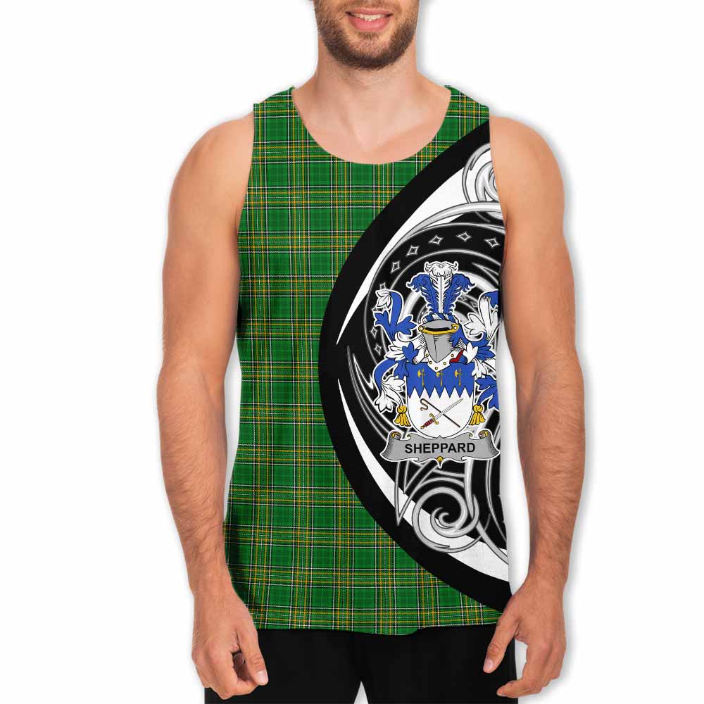 Tartan Vibes Clothing Sheppard Irish Clan Men's Tank Top Celtic Circle Style