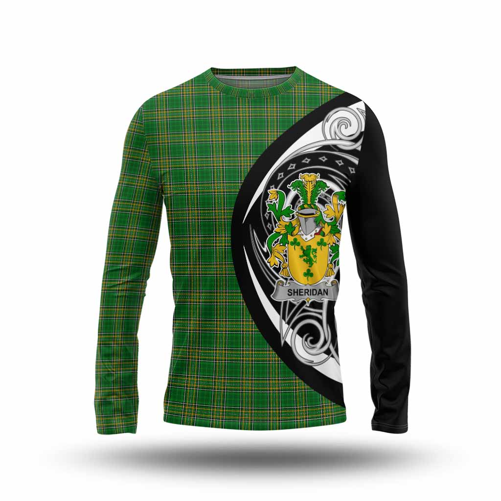 Tartan Vibes Clothing Sheridan Irish Clan Long Sleeve T-Shirt Celtic Circle Style