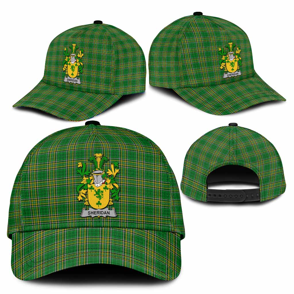 Sheridan Irish Clan Tartan Classic Cap with Coat of Arms
