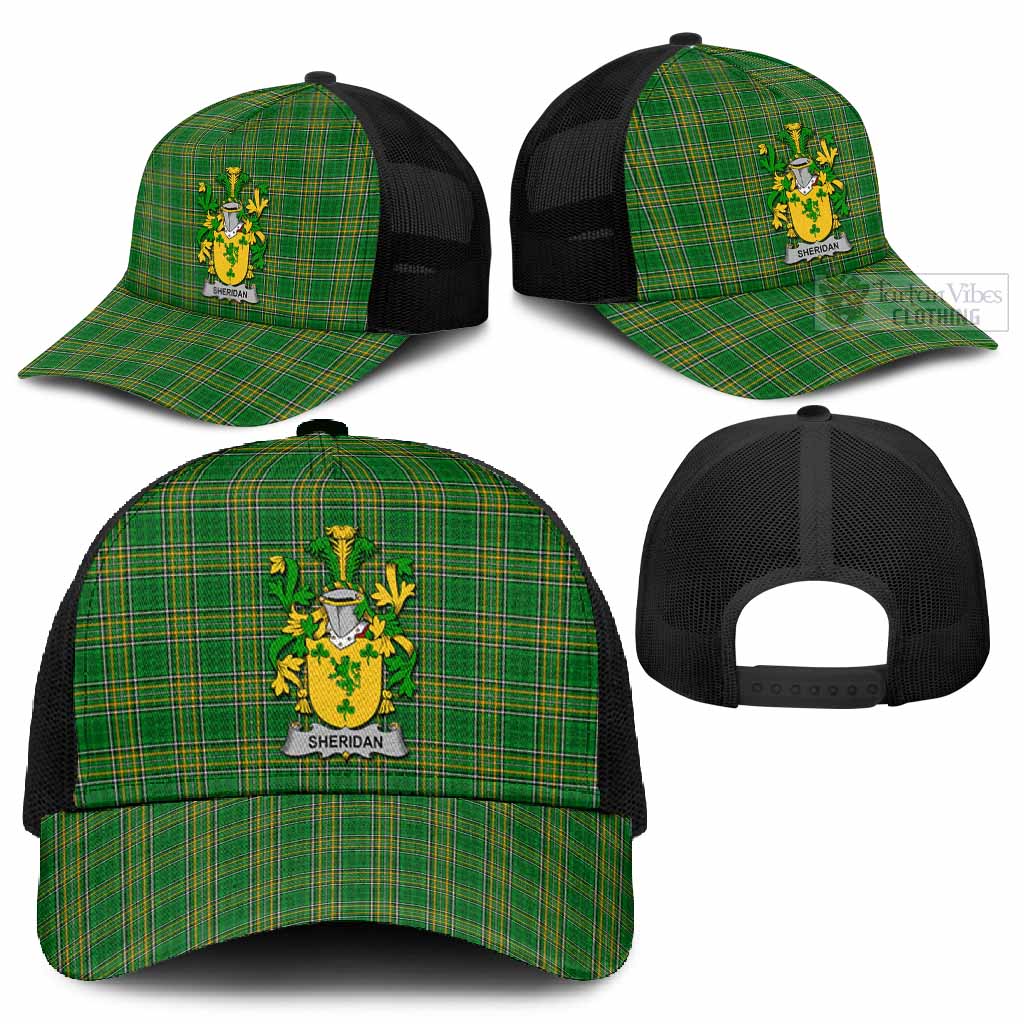 Sheridan Irish Coat of Arms Tartan Mesh Trucker Cap