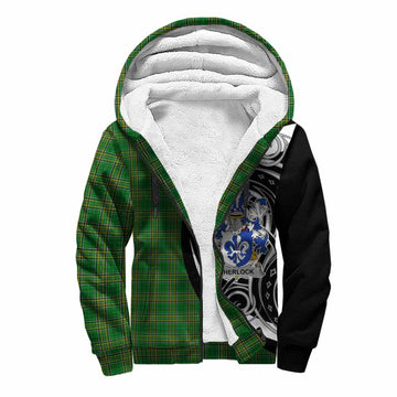Tartan Vibes Clothing Sherlock Irish Clan Sherpa Hoodie Celtic Circle Style