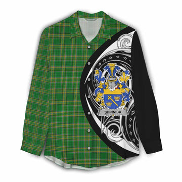 Tartan Vibes Clothing Shinnick Irish Clan Women's Casual Shirt Celtic Circle Style