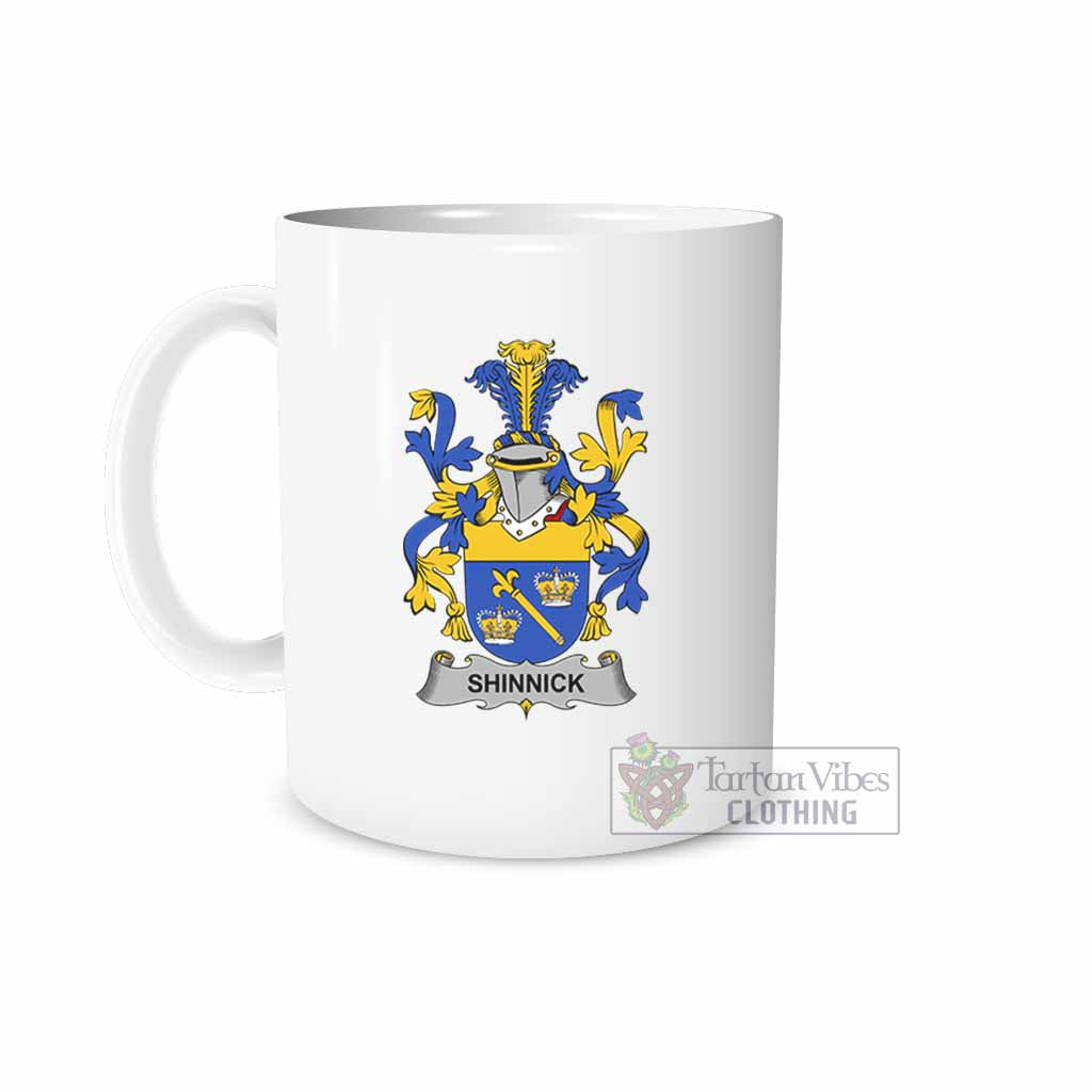 Shinnick Irish Clan Coat of Arms Ceramic Mug White - 2D-tartanvibesclothing