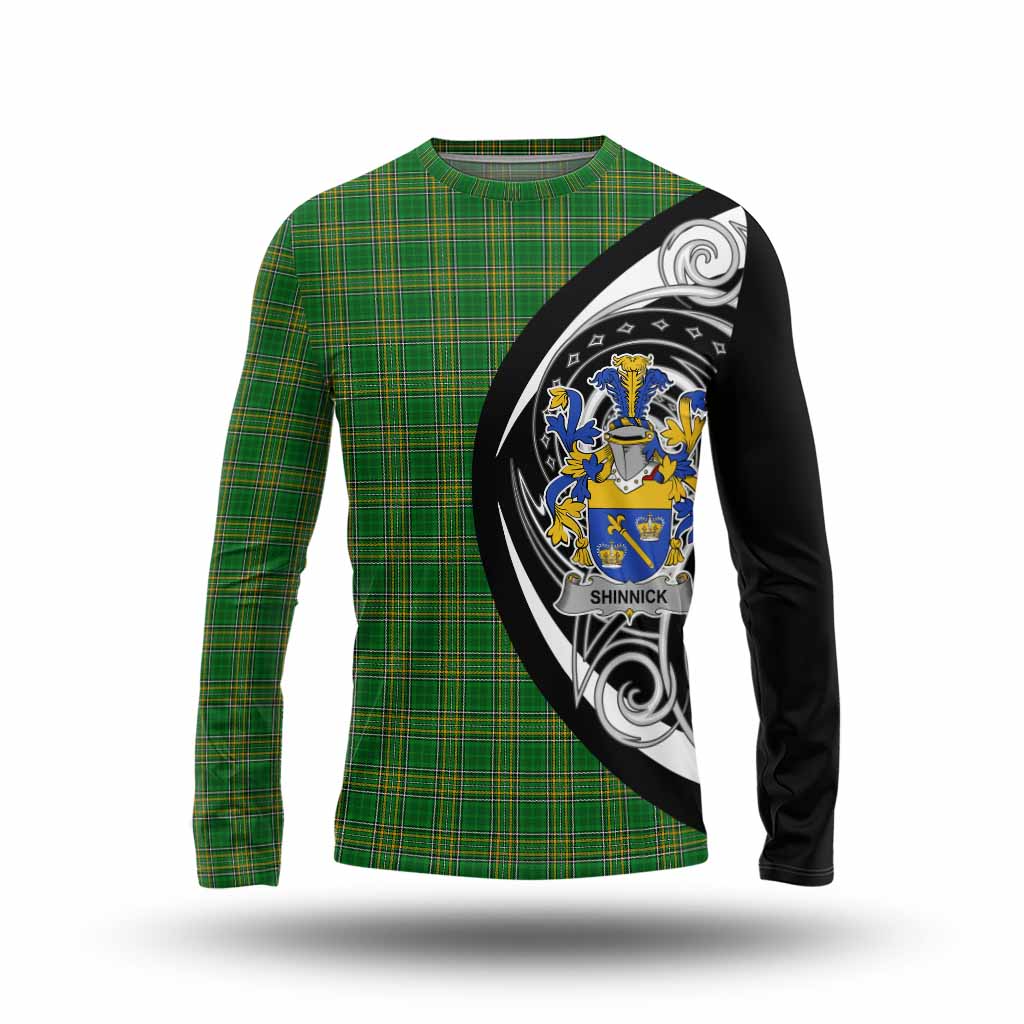 Shinnick Irish Clan Long Sleeve T-Shirt Celtic Circle Style Unisex - Tartan Vibes Clothing