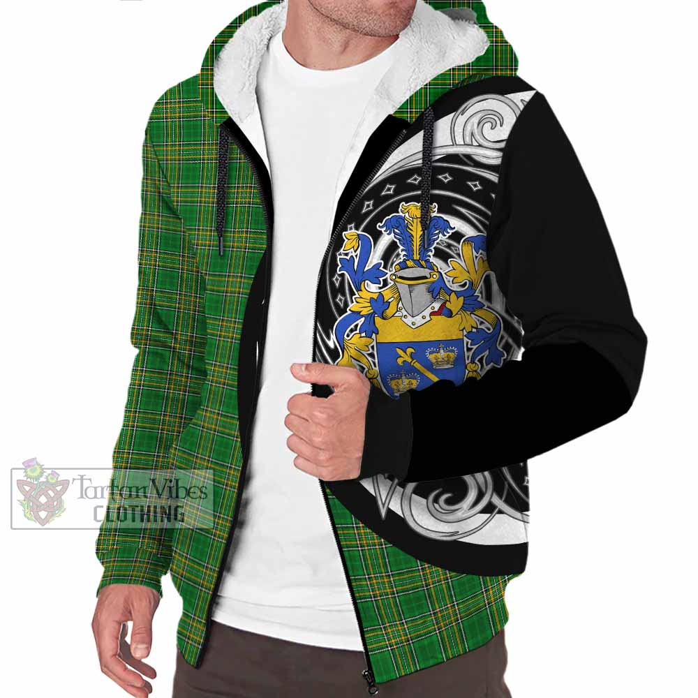 Tartan Vibes Clothing Shinnick Irish Clan Sherpa Hoodie Celtic Circle Style