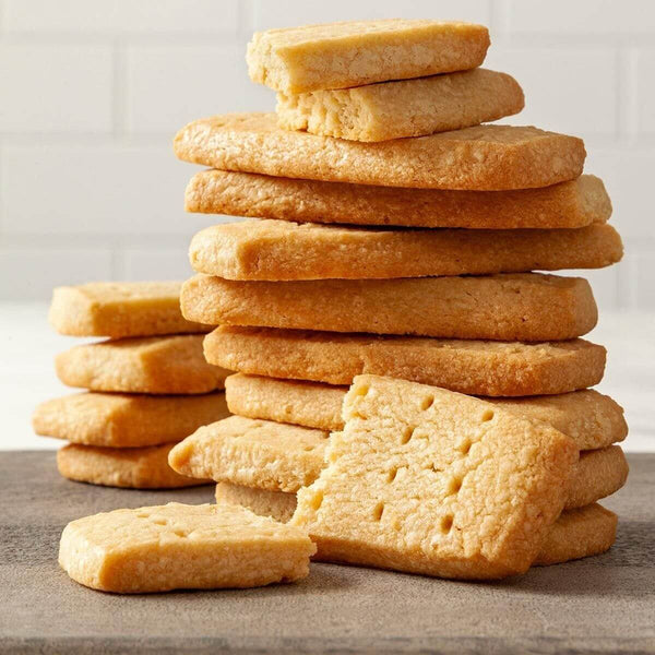 Traditional Scottish shortbread biscuits made with butter, sugar, and flour