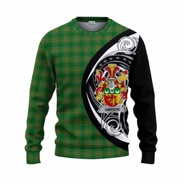 Tartan Vibes Clothing Simpson Irish Clan Knitted Sweater Celtic Circle Style